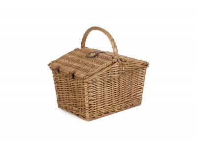 Slope-Sided Light Steamed Willow Picnic Hamper