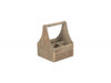 Oak Effect Wooden 4 Bottle Carrier – product view 3