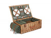 Deluxe Green Tweed 4 Person Picnic Hamper with Flask – view 2