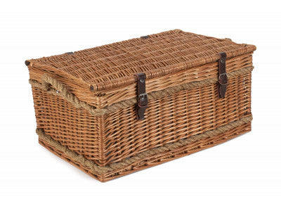Green Tweed 6 Person Picnic Hamper with Rope Handles – view 2