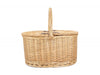 Buff Oval Willow Picnic Basket – product view 3