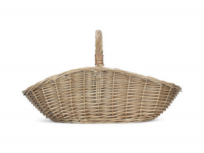 Large Willow Harvesting Basket – Antique Wash & Hessian – view 3