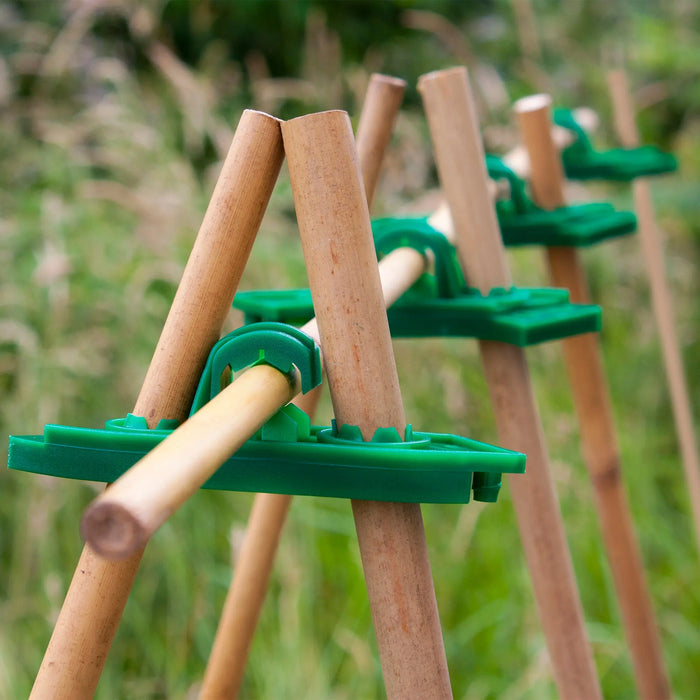 WigWam / A-Frame Cane Supports With Copper Slug Tape - Chestnut Mill