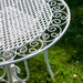 AQUITAINE MESH Garden Bistro 3 Piece - Antique WHITE Ascalon