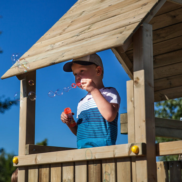 Adventure Peaks Fortress  1  (Carol 1) Climbing Frame and Slide - Chestnut Mill