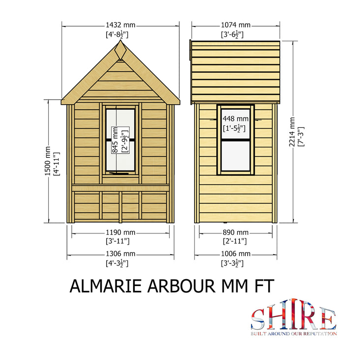 Almarie Garden Arbour - 4'x3' - MAY SPECIAL OFFER