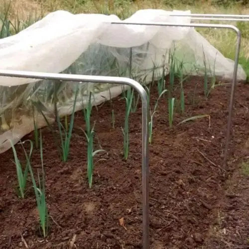 Aluminium Square Hoop Tunnel and Netting Kit - 80cm Tall x 1.15m Wide - Various Lengths and Netting - Chestnut Mill