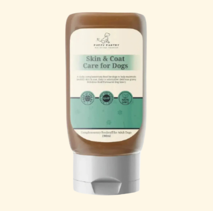Itch Relief Gravy – 290ml
Soothes itchy skin, reduces dryness, promotes a shiny coat