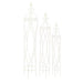 BLAISDON GARDEN OBELISK - SET OF 3 - Cream Ascalon