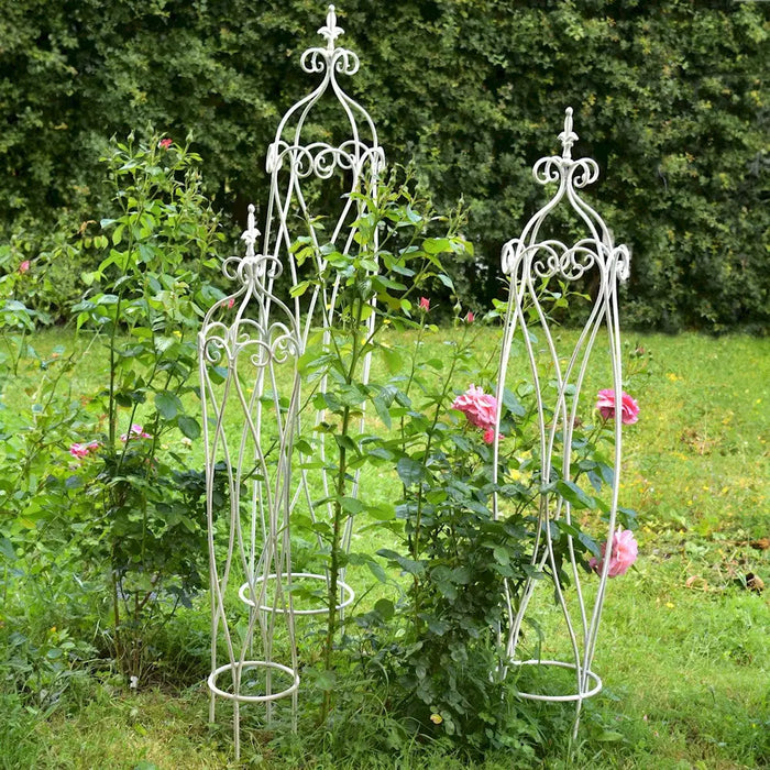 BLAISDON GARDEN OBELISK - SET OF 3 - Cream Ascalon