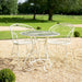 BLAISDON Garden Bistro SET 3 Piece With Glass Top - CREAM Ascalon