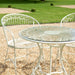 BLAISDON Garden Bistro SET 3 Piece With Glass Top - CREAM Ascalon