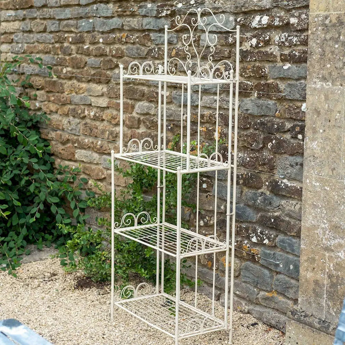 BLASIDON BAKERS RACK 4 TIERD SHELF - CREAM Ascalon