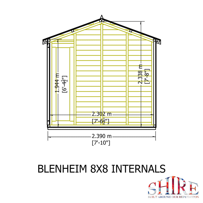 Blenheim Summerhouse Shiplap - 8'x8'