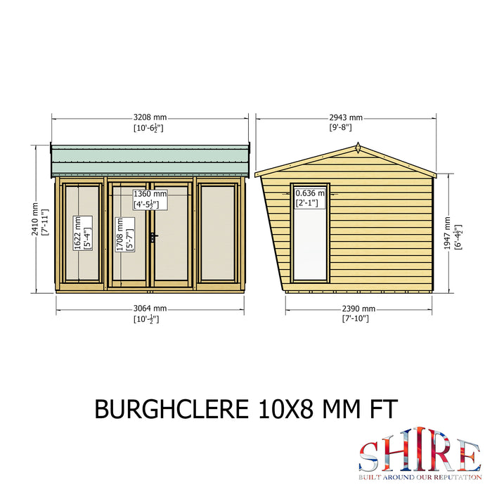 Burghclere Summerhouse Shiplap - 10'x8'