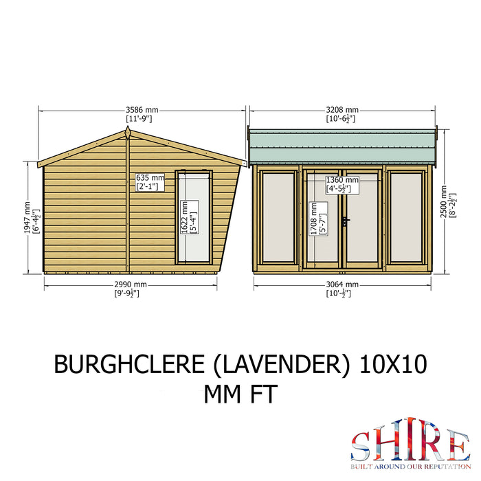 Burghclere Summerhouse Shiplap - 10'x10'