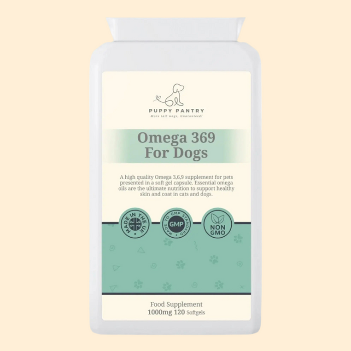 Omega 3-6-9 Softgels (120 Pack)
Supports brain function, skin health & a shiny coat