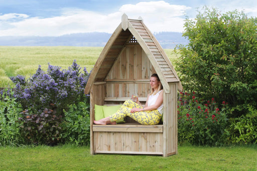 CHELTENHAM ARBOUR with STORAGE BOX - Chestnut Mill
