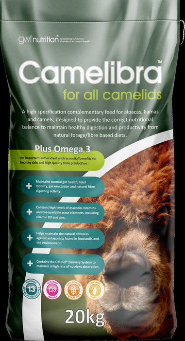 GWF Nutrition Growell Feeds Camelibra NG-2 Feed for Alpacas, Llamas and Camels - 20 kg
