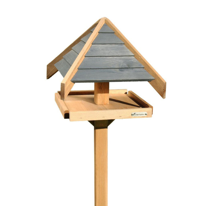 Charcoal Roof Bird Table with Mounting Stake