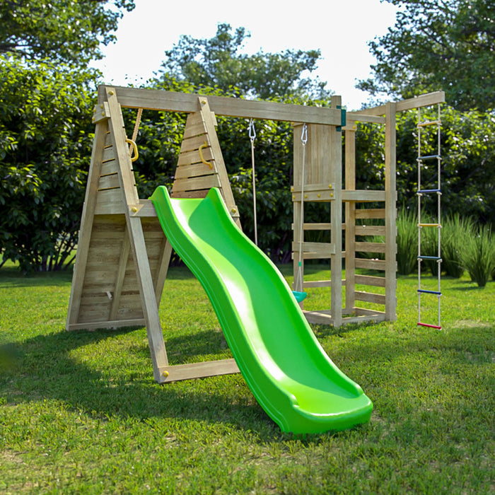 Climber Climbing Frame with Swing and Slide - Chestnut Mill