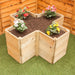 Cross Shaped Raised Bed 45cm High, 30cm each side - Chestnut Mill