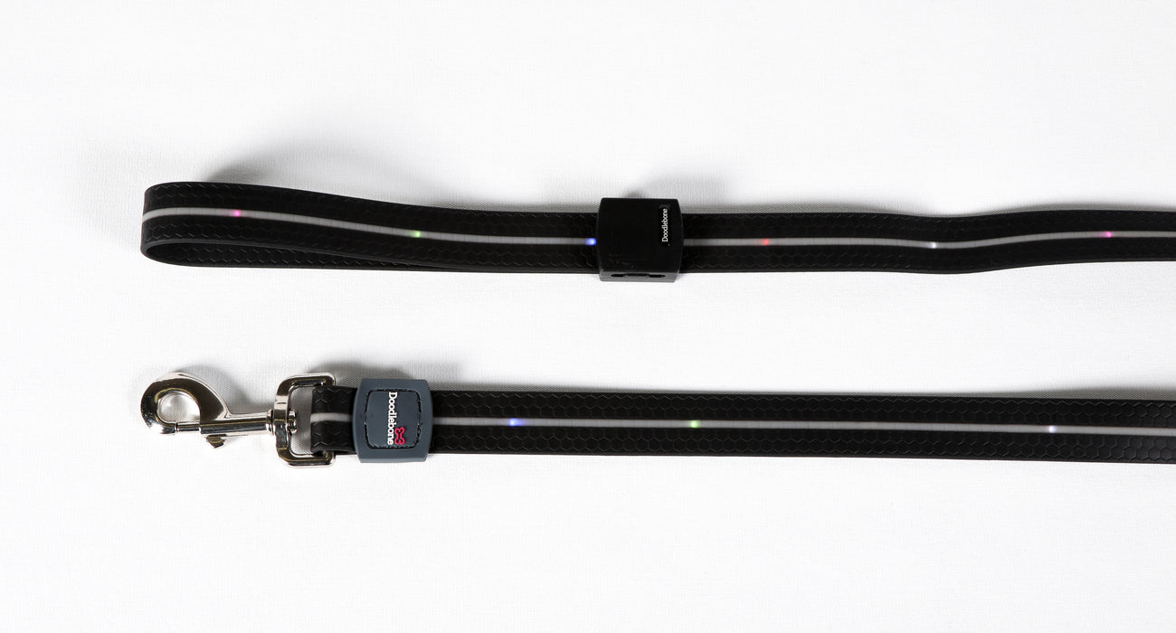 Doodlebone LED Dog Lead - Coal