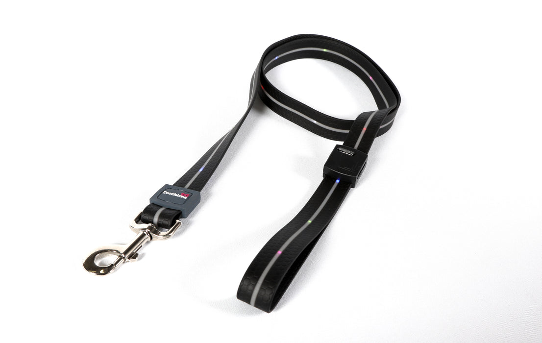 Doodlebone LED Dog Lead - Coal