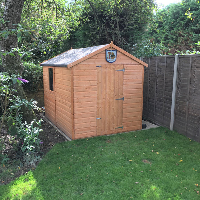 8' x 6' Durham Shiplap Apex Shed Single Door Shed - MAY SPECIAL OFFER - 25% OFF