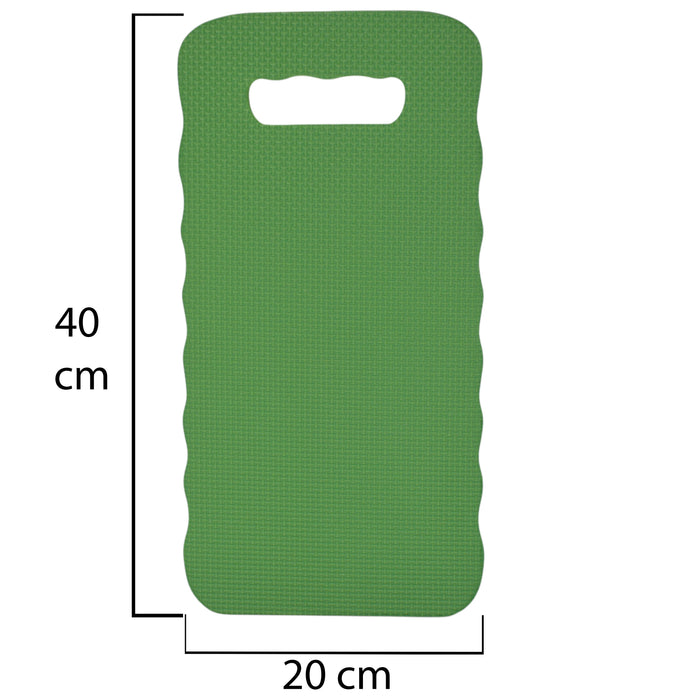 Digger-Hoe Garden Tool with Multifunction Kneeler Mat, Green