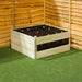 Double Window Raised Bed 45cm High, 90 x 90cm - Chestnut Mill