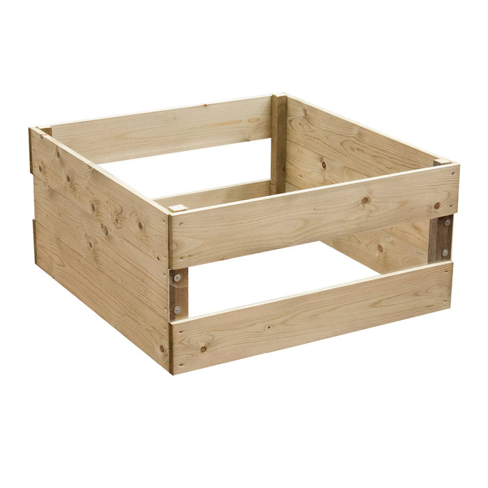 Double Window Raised Bed 45cm High, 90 x 90cm - Chestnut Mill