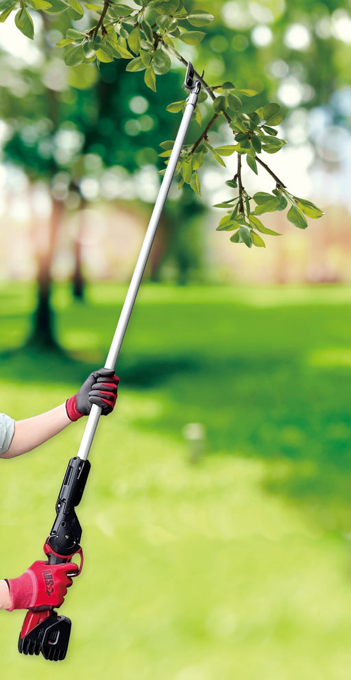 ARS ET-720 electronic long-reach pruner in use