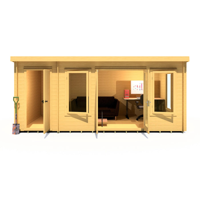 Elm Log Cabin - 10' x 17' - August Special Offer - 10% OFF - Chestnut Mill