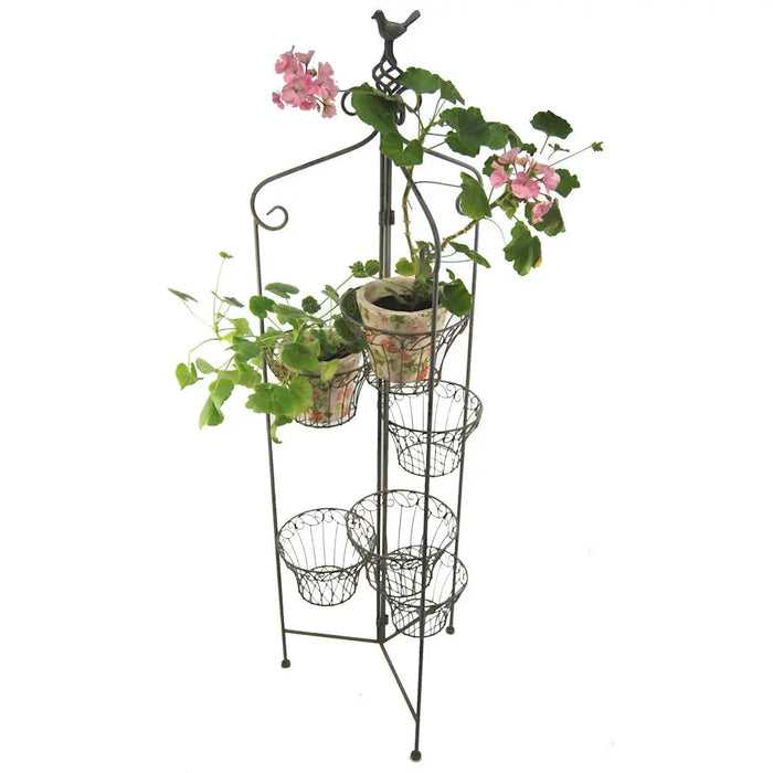 FOLDING 6 POT HOLDER - Antique BLUE Ascalon