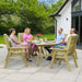 FREYA 6 SEATER DINING SET - Chestnut Mill