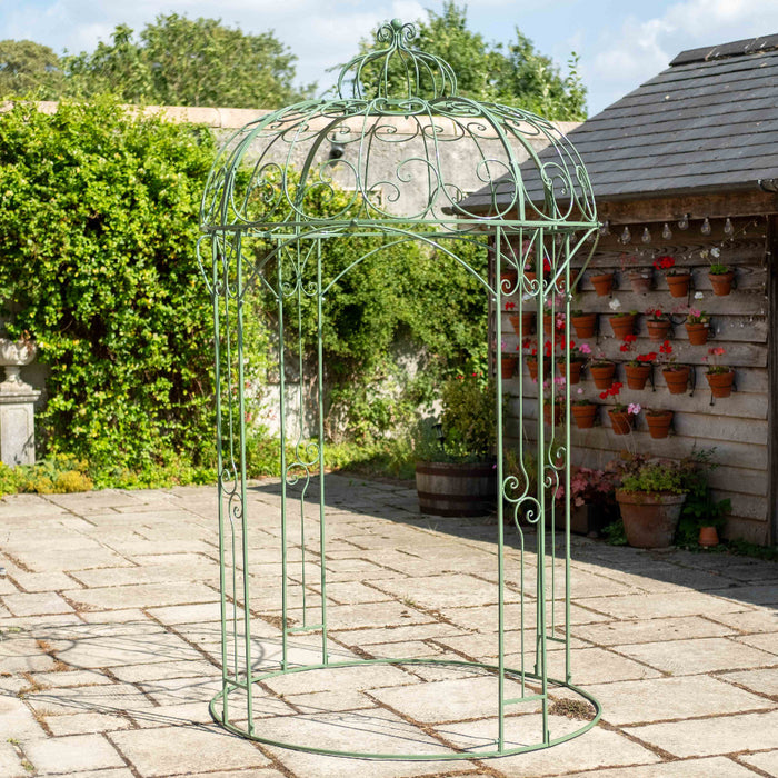 Ascalon Lille Metal Garden Gazebo – Antique Green