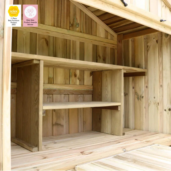 GARDEN BAR AND 2 STOOL SET - Chestnut Mill