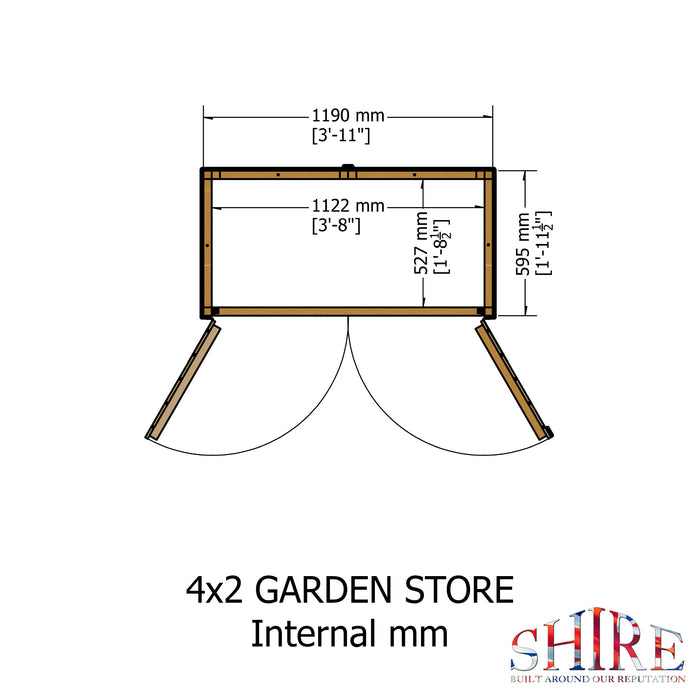4' x 2' Shiplap Garden Store