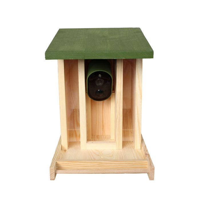 Solar Powered WiFi Camera Wooden Bird Feeder Kit