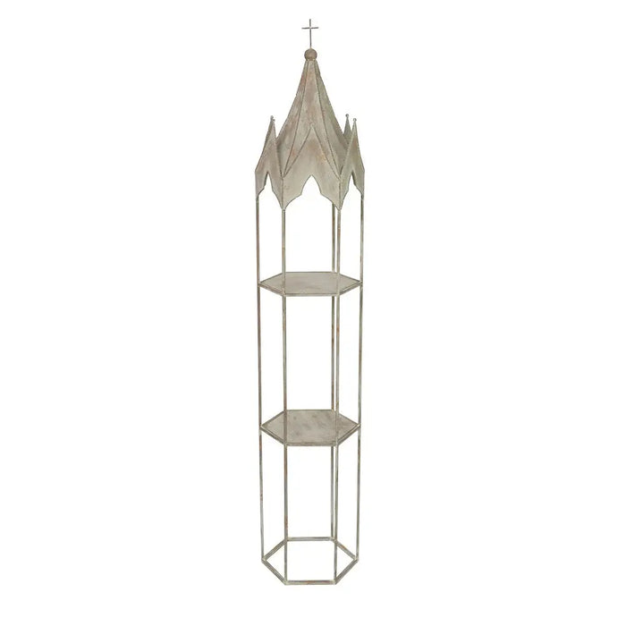 GOTHIC OBELISK SHELF - SET OF 2 - GREY RUST Ascalon