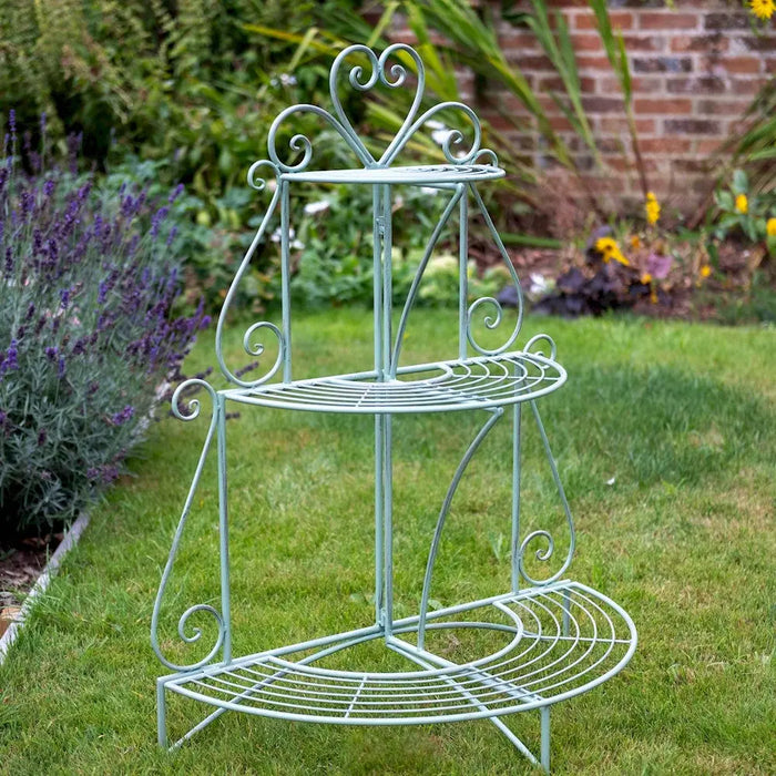 HEART ETAGER 3 TIERD SHELF - GREEN Ascalon