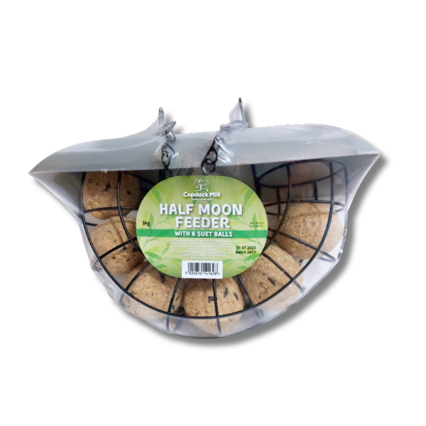 Half Moon Feeder with 6 Suet Balls