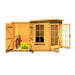 Hampton Summerhouse with side shed - 8'x11' - Chestnut Mill