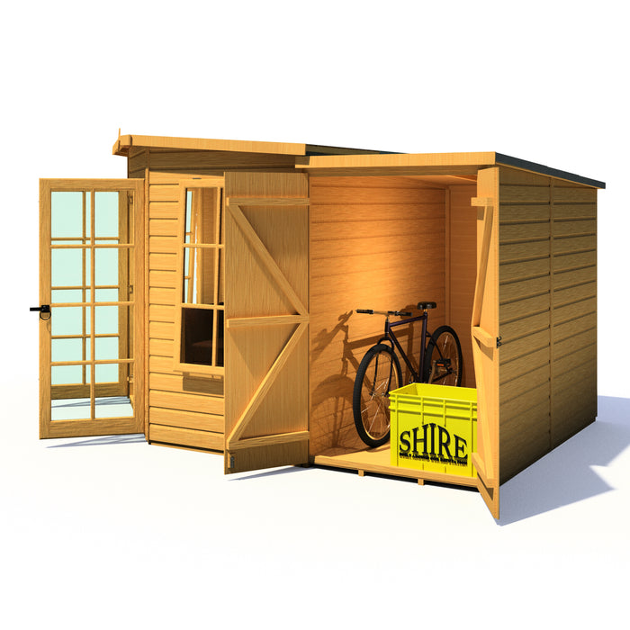Hampton Summerhouse with side shed - 8'x11'