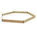 Hexagonal Raised Bed 15 cm High, 120cm each side - Chestnut Mill