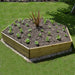 Hexagonal Raised Bed 30 cm High, 120cm each side - Chestnut Mill