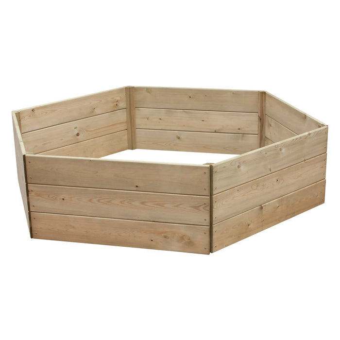 Hexagonal Raised Bed 45 cm High, 90cm each side - Chestnut Mill