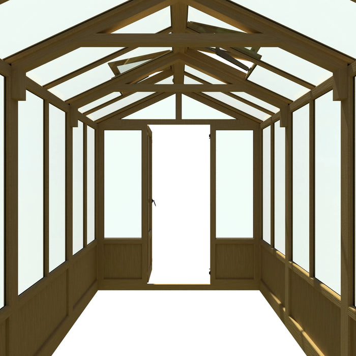 Holkham Greenhouse - 16'x6' - Chestnut Mill