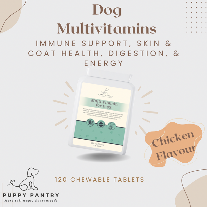 Multivitamin Chews – Chicken (120 Pack)
Supports immunity, skin & coat health, digestion & energy